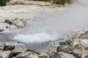 furnas fumarole su sao miguel isola nel il azzorre arcipelago foto