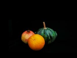 decorativo zucche nel diverso forme e colori foto