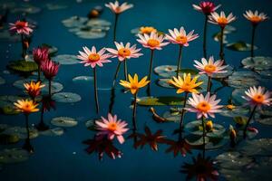 si sviluppa su acqua enorme scala cattura della natura fascino. acuto chiaro componenti e incredibile bokeh Collegare fascino. creativo risorsa, ai generato foto