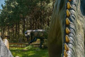 dino parco, dinosauro tema parco nel Lourinha, Portogallo foto