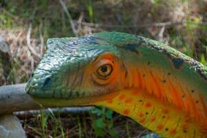 dino parco, dinosauro tema parco nel Lourinha, Portogallo foto