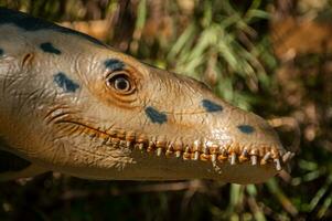 dino parco, dinosauro tema parco nel Lourinha, Portogallo foto