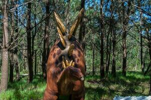 dino parco, dinosauro tema parco nel Lourinha, Portogallo foto