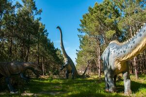 dino parco, dinosauro tema parco nel Lourinha, Portogallo foto