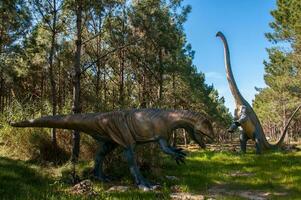 dino parco, dinosauro tema parco nel Lourinha, Portogallo foto