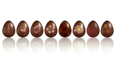 tradizionale Pasqua cioccolato uova foto