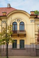 panorama di il bellissimo e vecchio città di vilnius foto