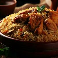 delizioso basmati biryani perfezione di ai creazione foto