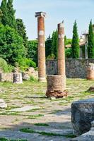 antiche rovine romane nel centro storico di trieste.