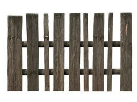 di legno recinto isolato su bianca sfondo foto