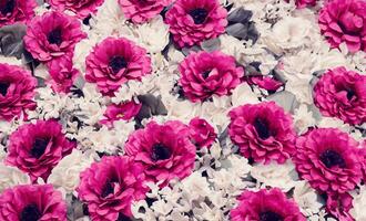 artificiale fiori parete per sfondo nel Vintage ▾ stile foto