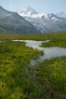 paesaggio di il Alpi nel Francia nel estate foto