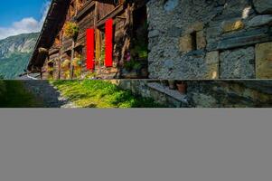 paesaggio di il Alpi nel Francia nel estate foto