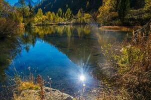 autunno in montagna foto