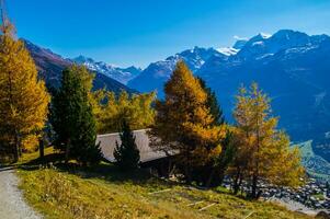 paysage des alpes suisse it automne foto