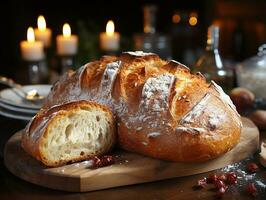 ai generativo forno pasticceria delizioso pane foto