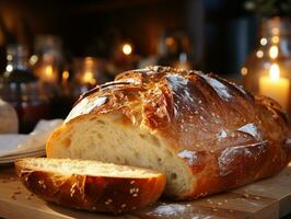 ai generativo forno pasticceria delizioso pane foto