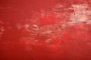 sporco e Esposto alle intemperie rosso calcestruzzo parete sfondo struttura. ai generato foto