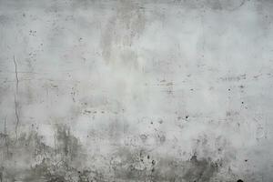 sporco e Esposto alle intemperie grigio calcestruzzo parete sfondo struttura. ai generato foto