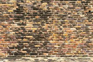 struttura vuota del muro di mattoni per lo sfondo foto