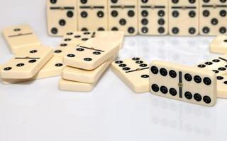 pietre del gioco di strategia del domino foto