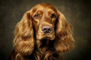 affettuoso inglese cocker spaniel cane. creare ai foto