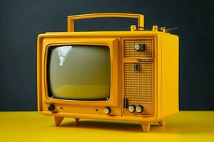 Vintage ▾ giallo tv impostare. creare ai foto