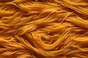 avvicinamento di italiano spaghetti pasta, superiore Visualizza, senza soluzione di continuità modello. generativo ai foto