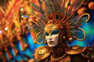 abbagliante notte parata a di rio carnevale brazilia ,generativo ai foto