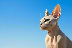 ritratto di un' sphynx gatto. ai generativo professionista foto