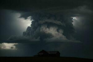 buio nube sfondo. ai generativo professionista foto