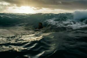 un' bodysurfing avventura nel il onde foto