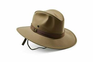 un' safari cappello con un' mento cinghia foto