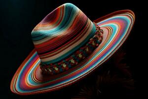 un' sombrero con un' colorato tagliare foto