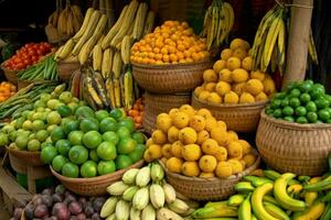 il abbondanza e varietà di africano frutta e veg foto