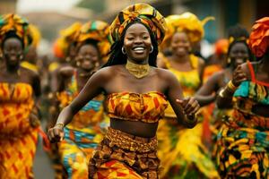 il colorato e vivace celebrazioni di africano tra foto