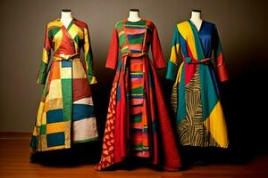 uso di africano tessuti e colori nel contemporaneo c foto