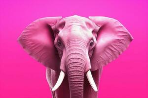 un' manifesto quello ha un' rosa elefante su esso foto