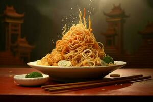 asiatico tagliatelle Immagine HD foto