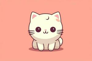 carino kawaii gatto cartone animato foto
