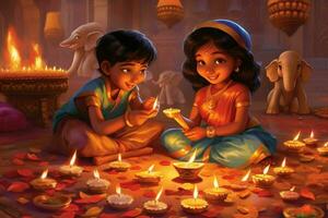 Diwali carte Immagine HD foto
