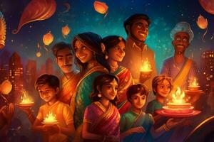 Diwali manifesto Immagine HD foto