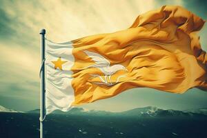 bandiera sfondo di Cipro foto