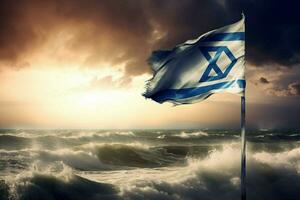 bandiera sfondo di Israele foto