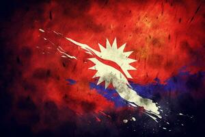 bandiera sfondo di Nepal foto