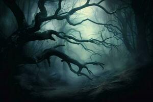 spaventoso foresta mistero buio albero ramo fantasia foto