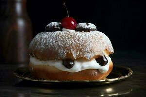 un' sufganiyot sfondo foto