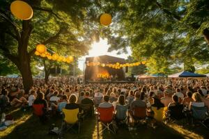 il estate musica Festival prodotta un' vivace Aperto foto