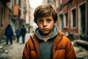 turk bambino ragazzo Turco città foto