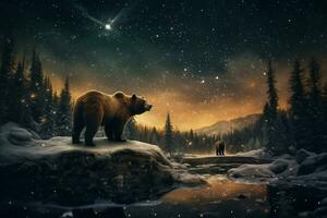 ursa maggiore e ursa minore costellazioni foto